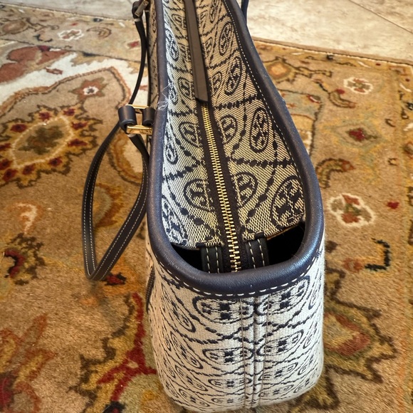 Tory Burch Navy and Gray Tote Bag - Picture 8 of 9